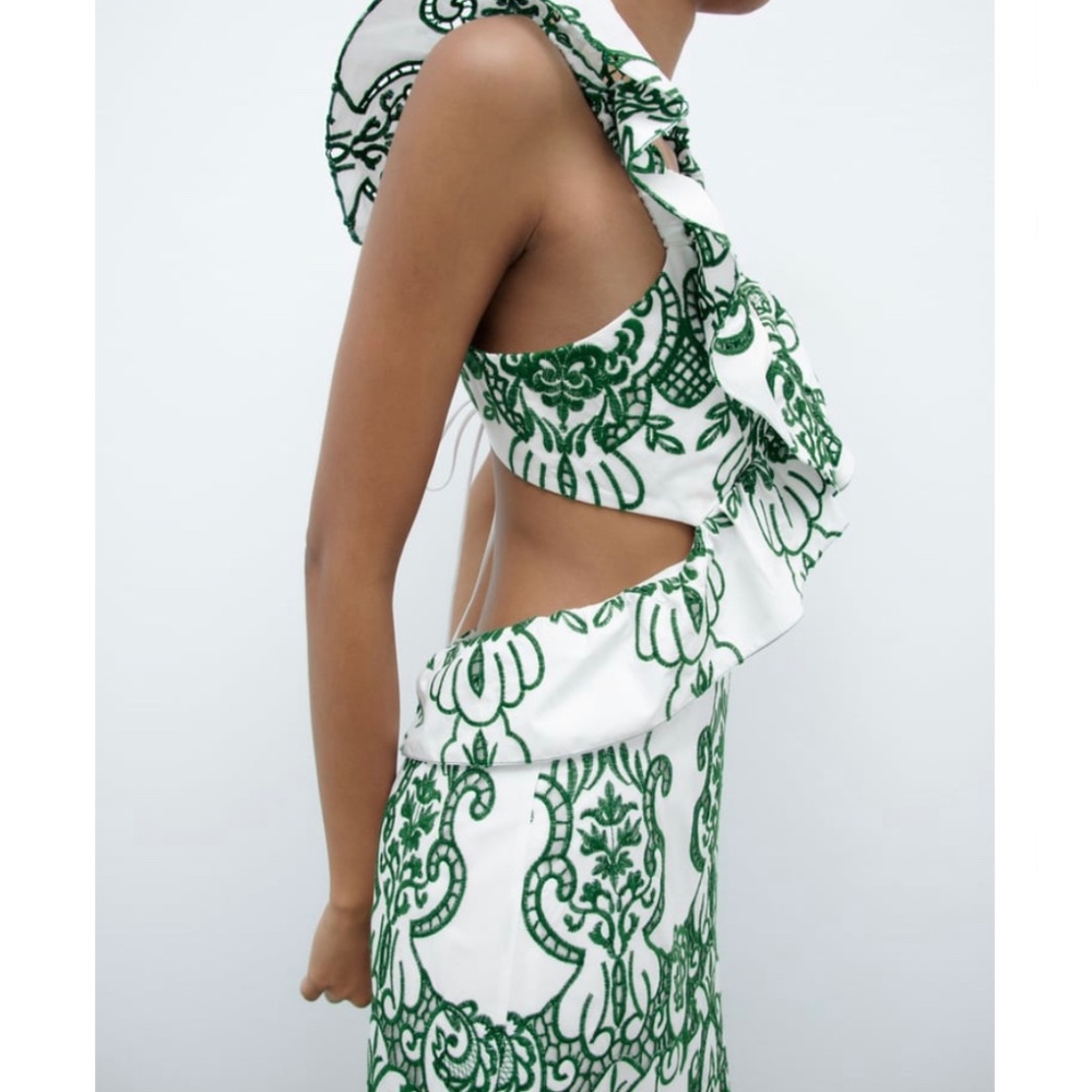 Zara RUFFLED DRESS LIMITED EDITION - Picture 8 of 9